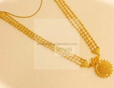 Gold mohan mala on sale designs